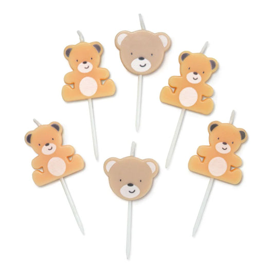 teddy bear birthday candles