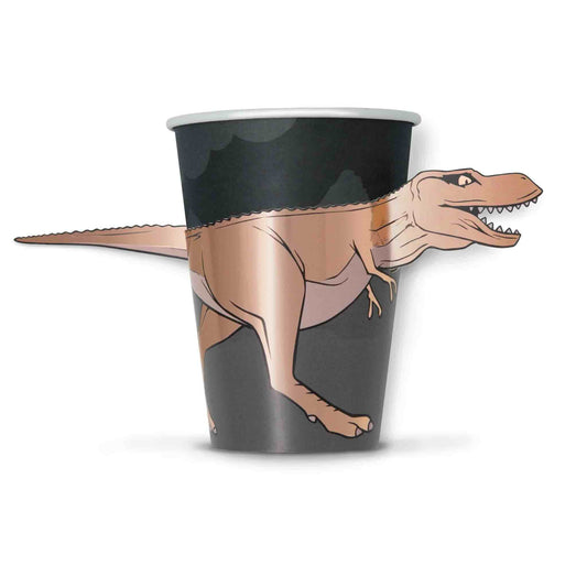 Dinosaur T-Rex Paper Cups