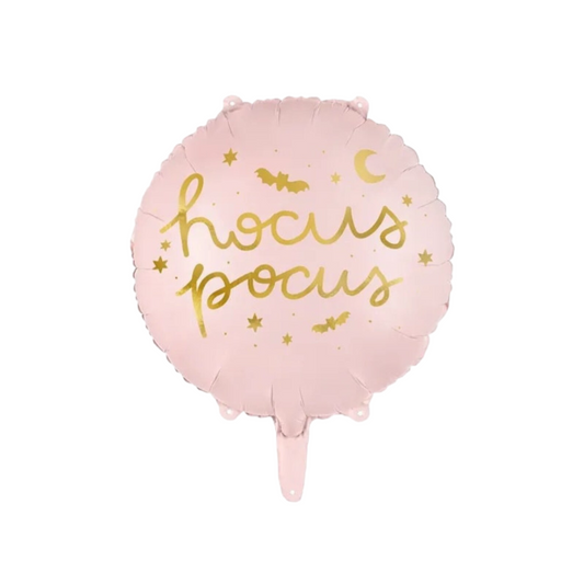 18" Pink Rounded Hocus Pocus Halloween Foil Balloon